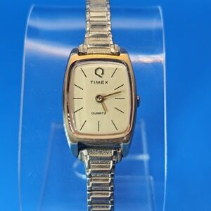 Vintage 1992 Timex Electronic Set 20mm Women's Quartz‎ Watch Stretch Bracelet